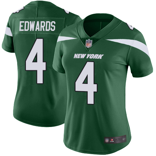New York Jets Limited Green Women Lac Edwards Home Jersey NFL Football #4 Vapor Untouchable->new york jets->NFL Jersey